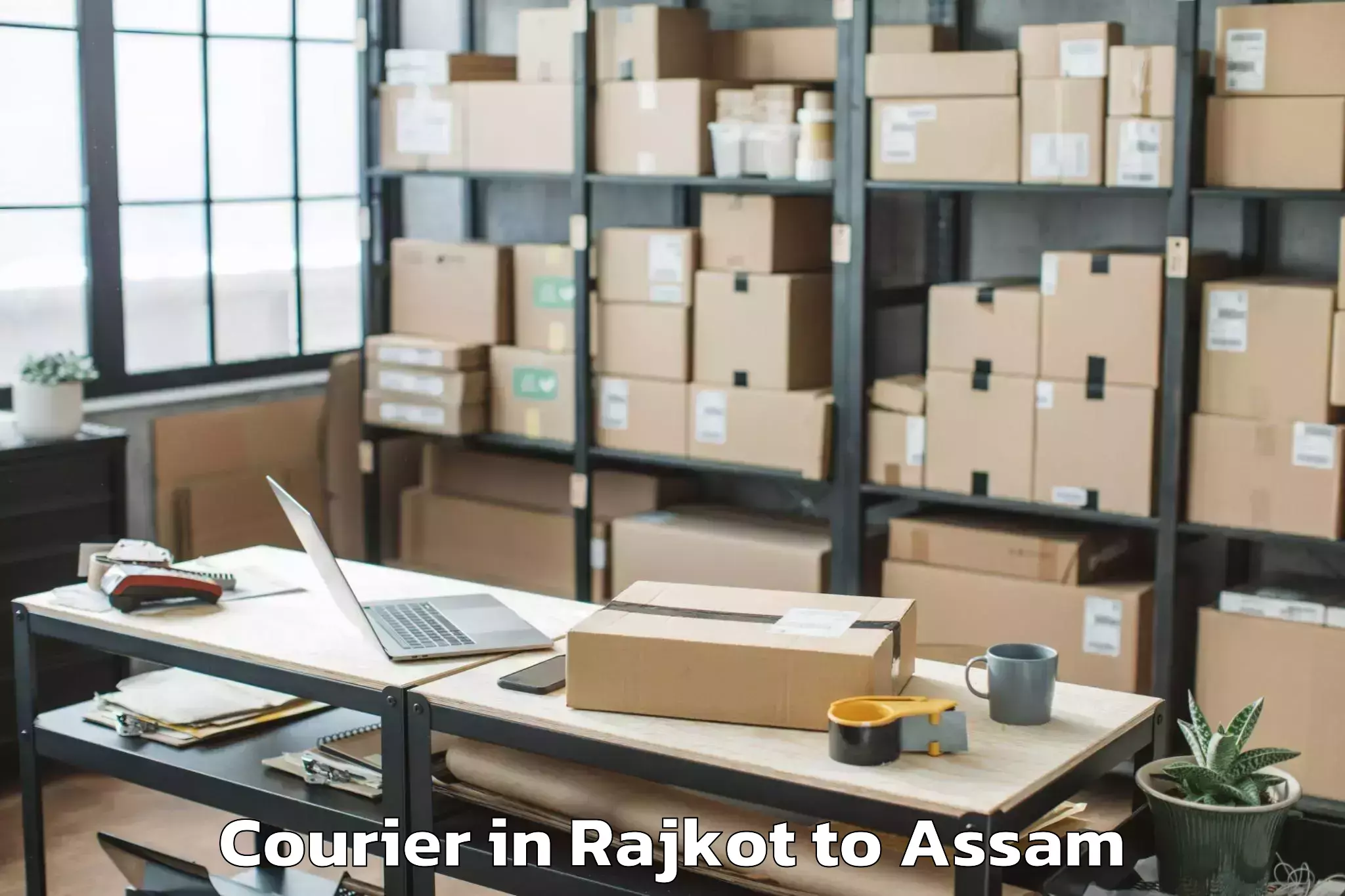 Professional Rajkot to Dhing Courier